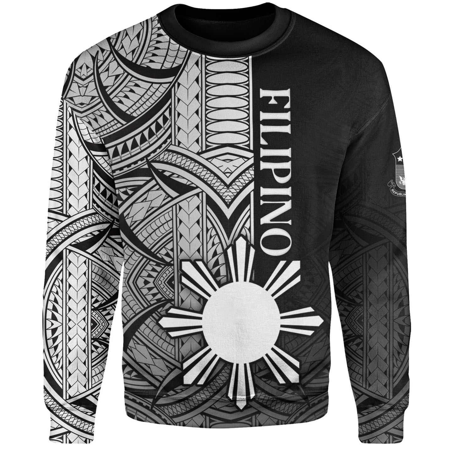 Philippines Filipinos Sweatshirt Cool Filipino Tribal Tatau Style