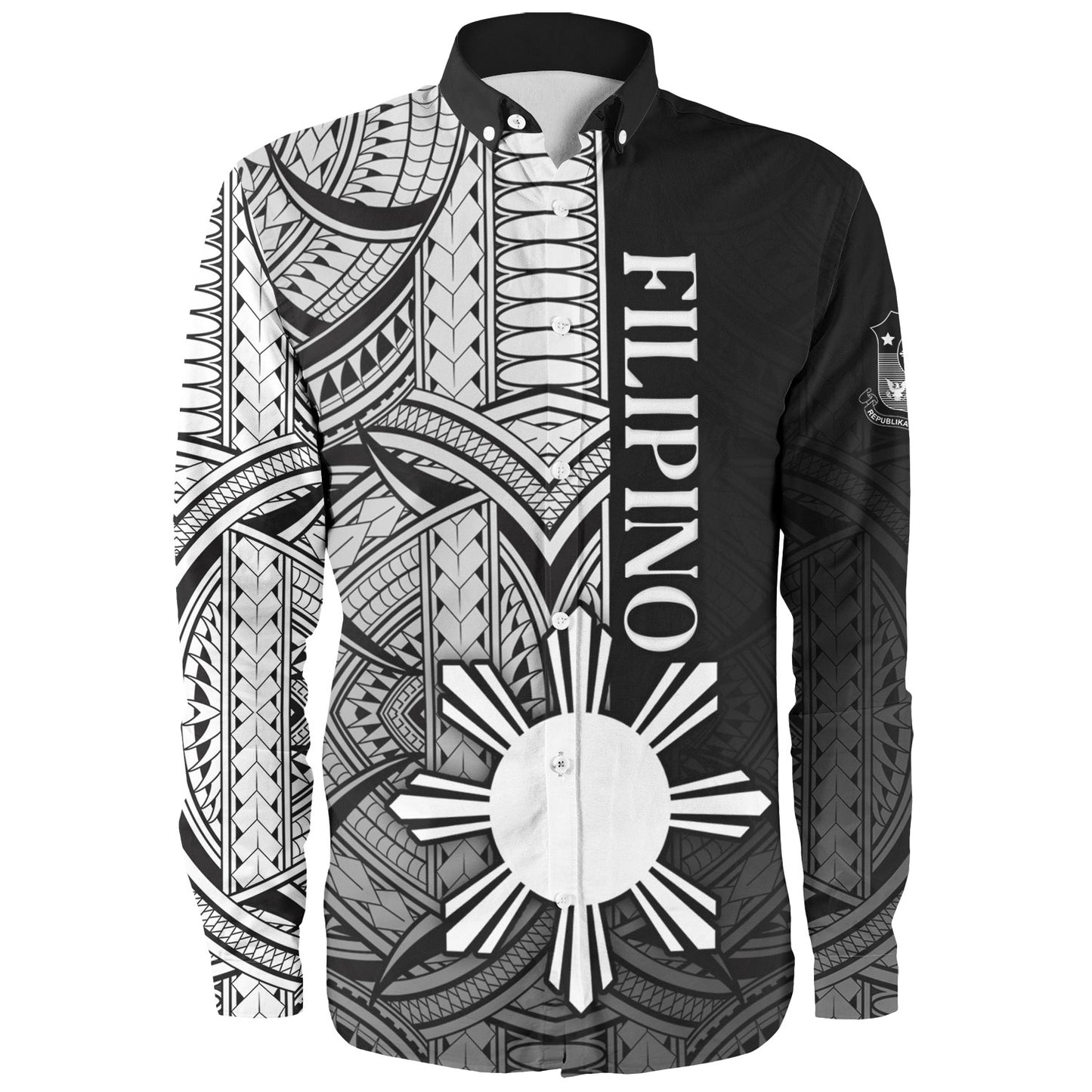 Philippines Filipinos Long Sleeve Shirt  Cool Filipino Tribal Tatau Style