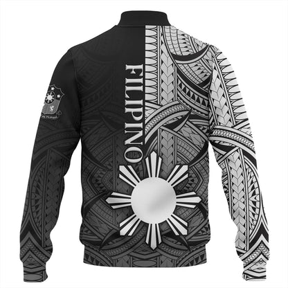 Philippines Filipinos Baseball Jacket Cool Filipino Tribal Tatau Style