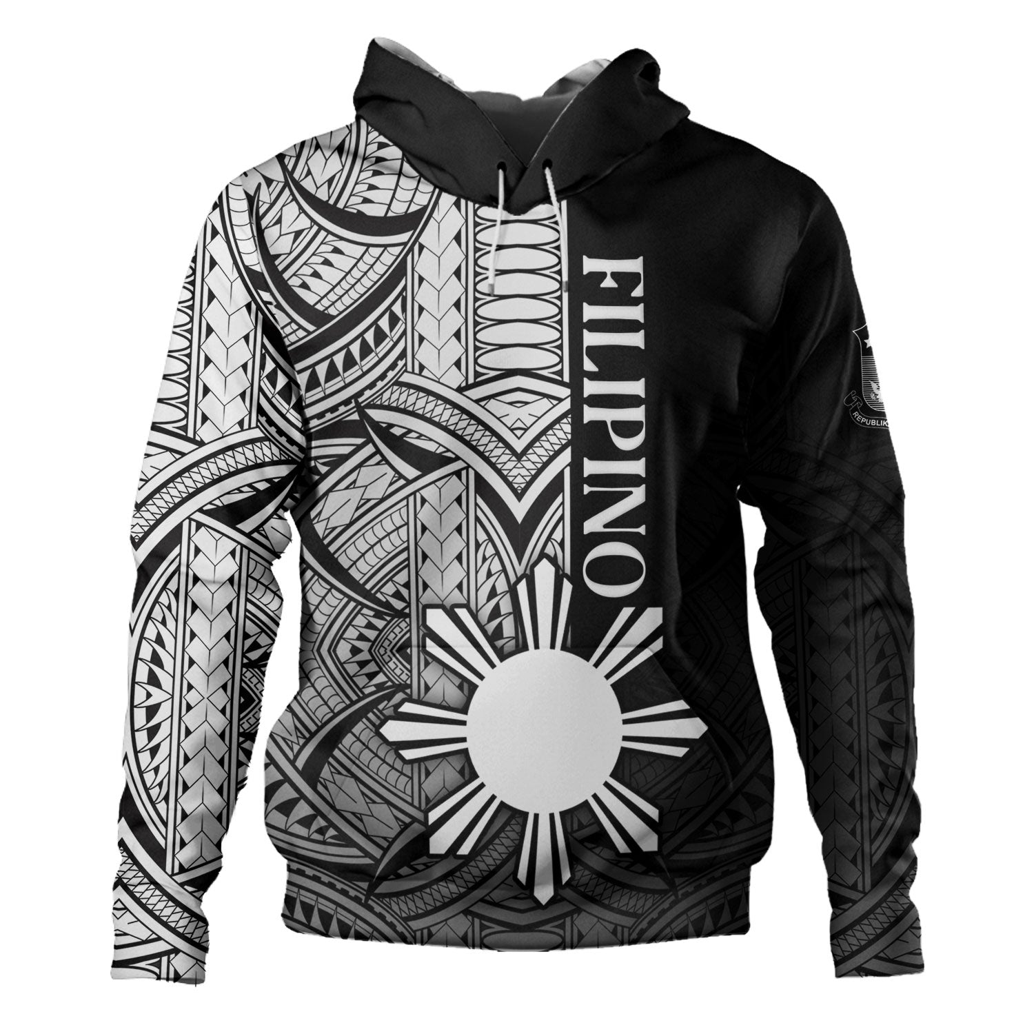 Philippines Filipinos Hoodie Cool Filipino Tribal Tatau Style