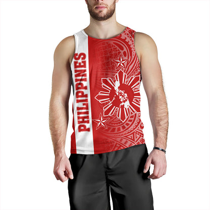 Philippines Tank Top Lauhala Half Concept Red