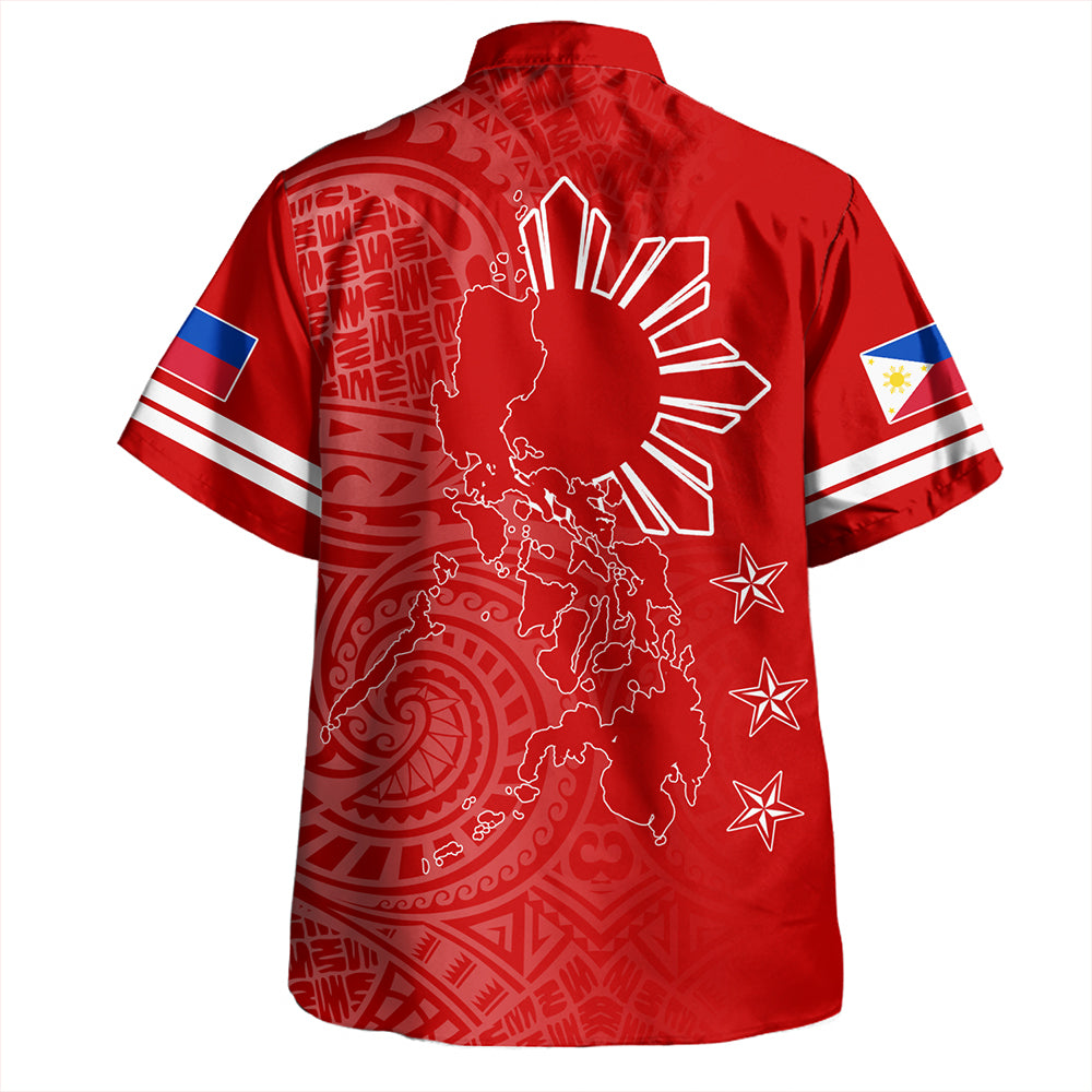 Philippines Hawaiian Shirt Tribal Sun In My Heart Gold