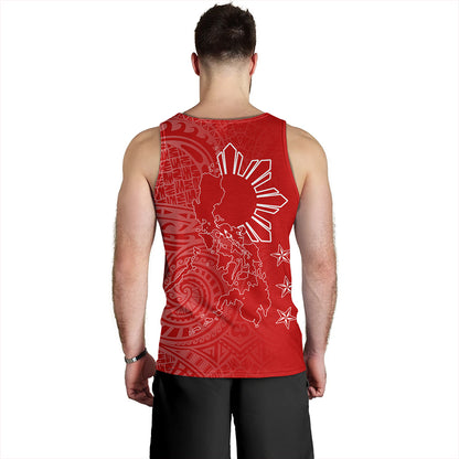 Philippines Tank Top Lauhala Half Concept Red