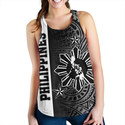 Philippines Women Tank Lauhala Half Concept Black