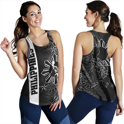 Philippines Women Tank Lauhala Half Concept Black