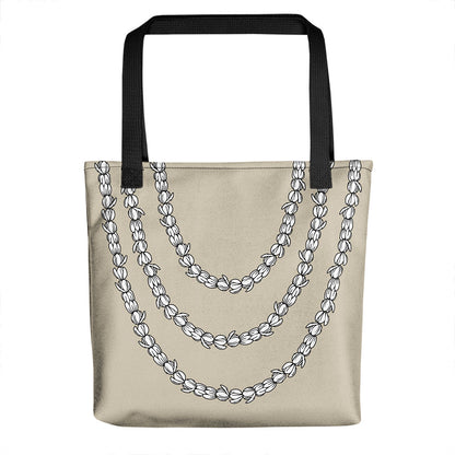 Hawaii Tote Bag Pikake Floral lei