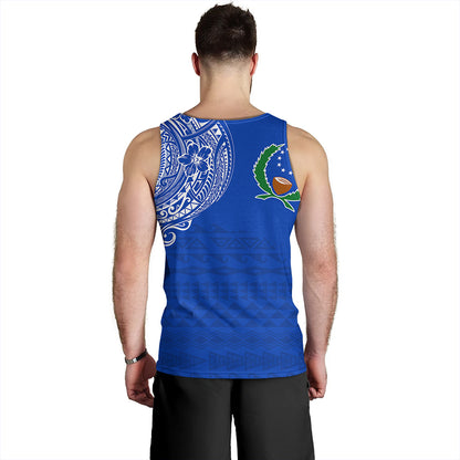 Pohnpei State Tank Top Polynesian Flag With Coat Of Arms