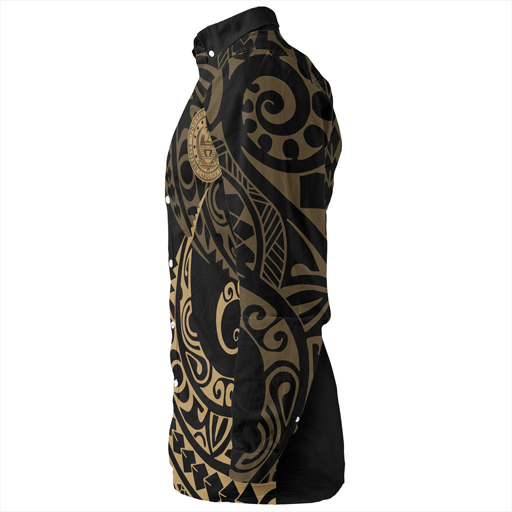 Pohnpei State Long Sleeve Shirt Kakau Style Ver.1