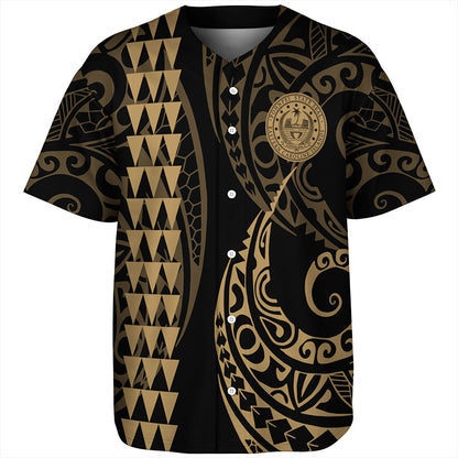 Pohnpei State Baseball Shirt Kakau Style Ver.1
