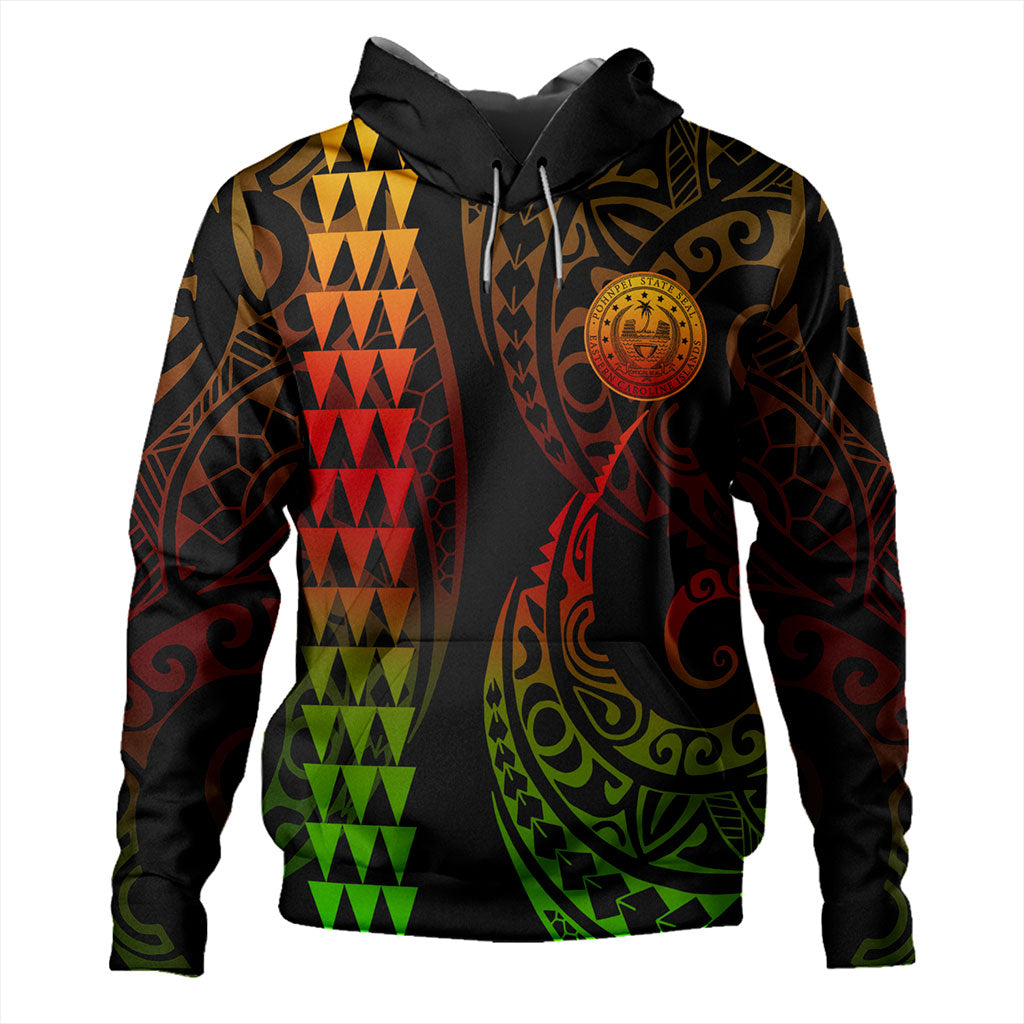 Pohnpei State Hoodie Kakau Style