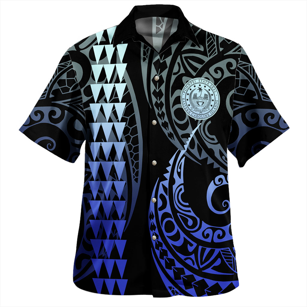 Pohnpei State Hawaiian Shirt Kakau Style