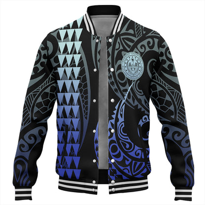Pohnpei State Baseball Jacket Kakau Style