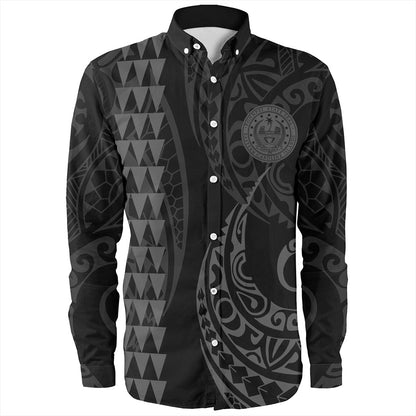 Pohnpei State Long Sleeve Shirt Kakau Style
