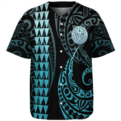 Pohnpei State Baseball Shirt Kakau Style Ver.1