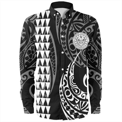 Pohnpei State Long Sleeve Shirt Kakau Style Ver.1