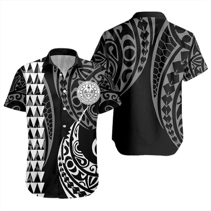 Pohnpei State Short Sleeve Shirt Kakau Style Ver.1