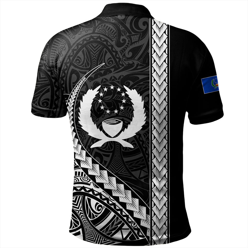 Pohnpei State Polo Shirt Tribal Micronesian Coat Of Arms