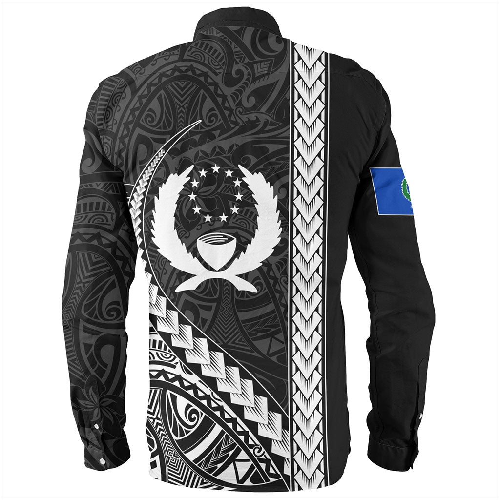 Pohnpei State Long Sleeve Shirt Tribal Micronesian Coat Of Arms