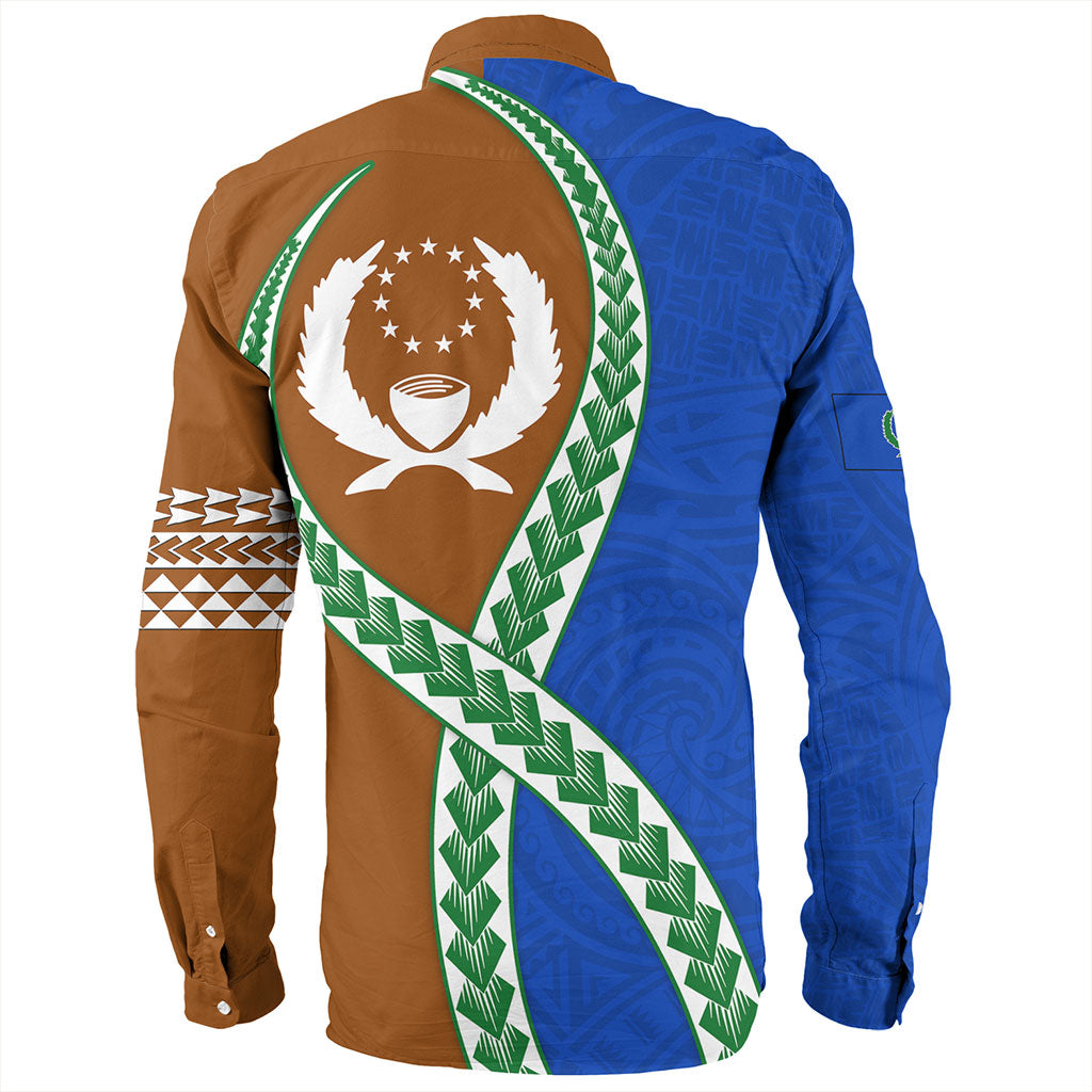 Pohnpei State Long Sleeve Shirt Tribal Polynesian In My Heart