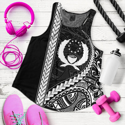 Pohnpei State Women Tank Tribal Micronesian Coat Of Arms