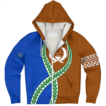 Pohnpei State Sherpa Hoodie Tribal Polynesian In My Heart