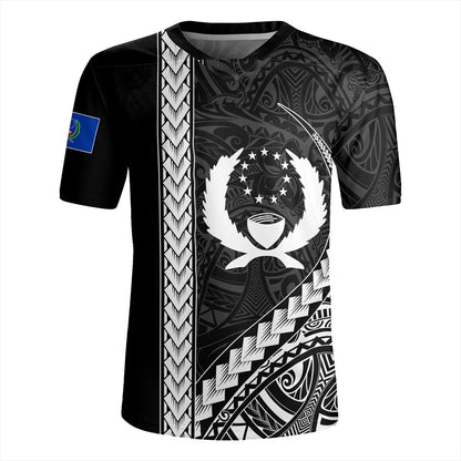 Pohnpei State Rugby Jersey Tribal Micronesian Coat Of Arms