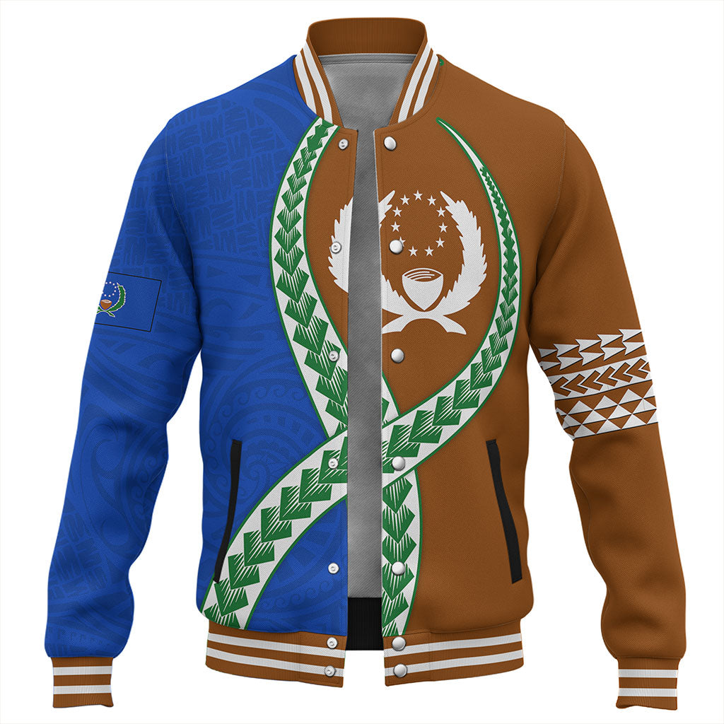 Pohnpei State Baseball Jacket Tribal Polynesian In My Heart
