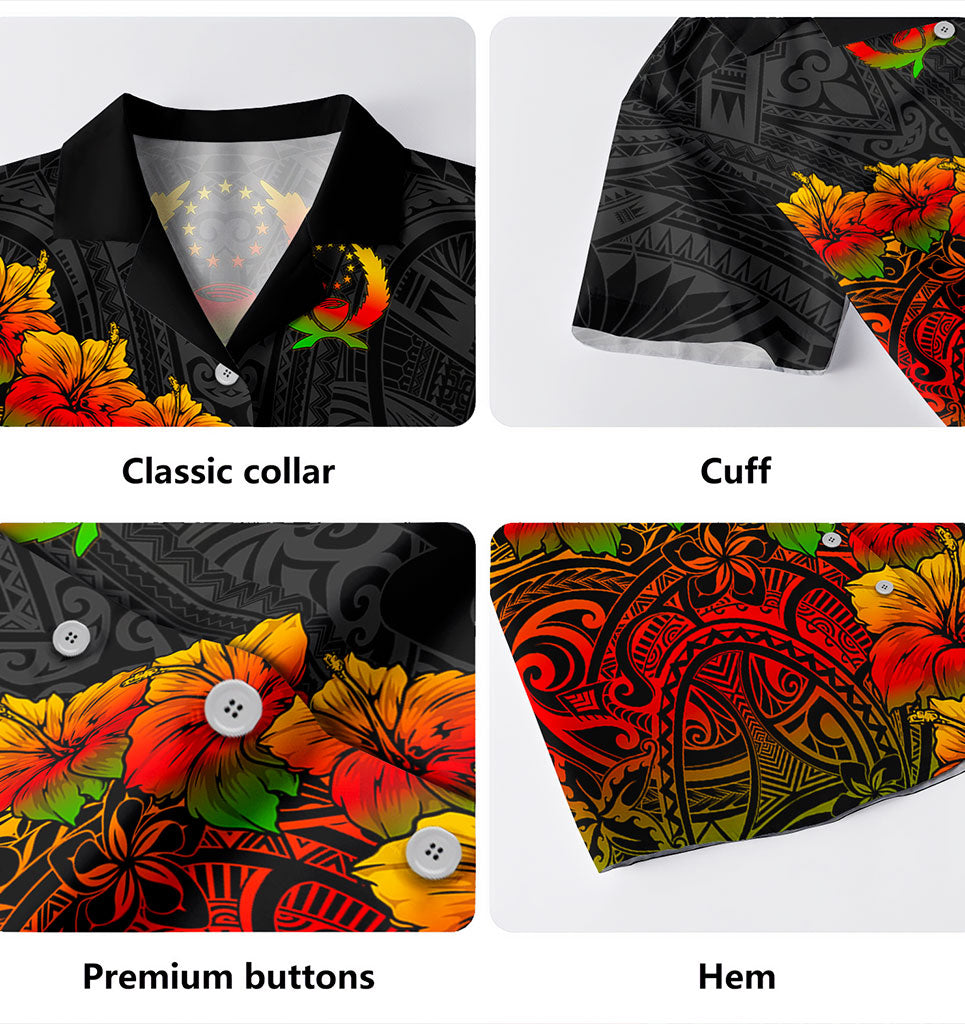 Guam Hawaiian Shirt Custom Personalised Turtle and Tribal Tattoo Of Polynesian