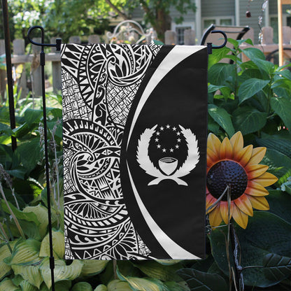 Pohnpei State Garden Flag Lauhala Circle White