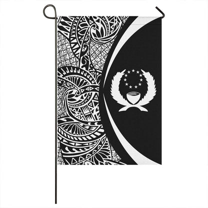 Pohnpei State Garden Flag Lauhala Circle White