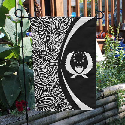 Pohnpei State Garden Flag Lauhala Circle White