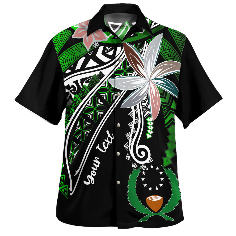 Pohnpei State Hawaiian Shirt Custom Personalised Fanciful Forest Green
