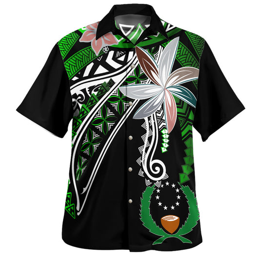 Pohnpei State Hawaiian Shirt Custom Personalised Fanciful Forest Green