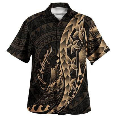 Pohnpei Custom Personalised Hawaiian Shirt Polynesian Pattern Style