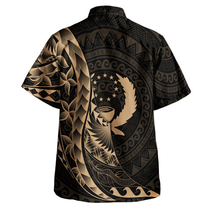 Pohnpei Custom Personalised Hawaiian Shirt Polynesian Pattern Style