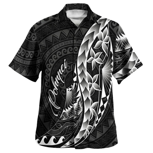 Pohnpei Custom Personalised Hawaiian Shirt Polynesian Pattern Style
