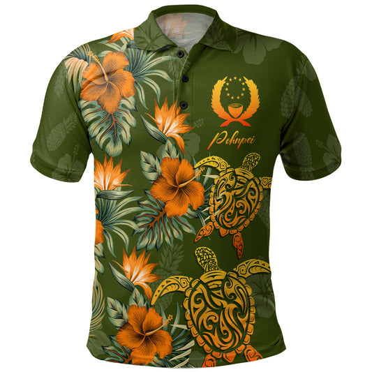 Pohnpei State Polo Shirt Custom Personalised Polynesian Tropical Summer