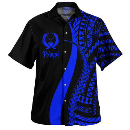 Pohnpei Custom Personalised Hawaiian Shirt Micronesian Tentacle Tribal Pattern