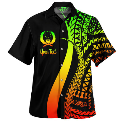 Pohnpei Custom Personalised Hawaiian Shirt Micronesian Tentacle Tribal Pattern