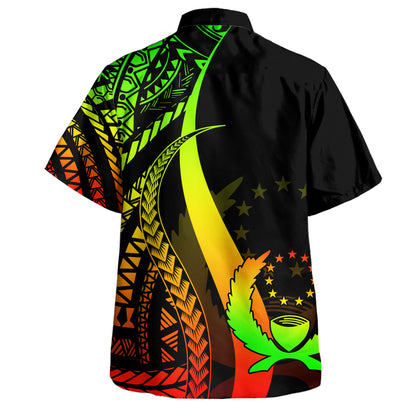 Pohnpei Custom Personalised Hawaiian Shirt Micronesian Tentacle Tribal Pattern
