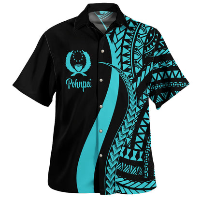 Pohnpei Combo Dress And Shirt - Micronesian Tentacle Tribal Pattern Turquoise