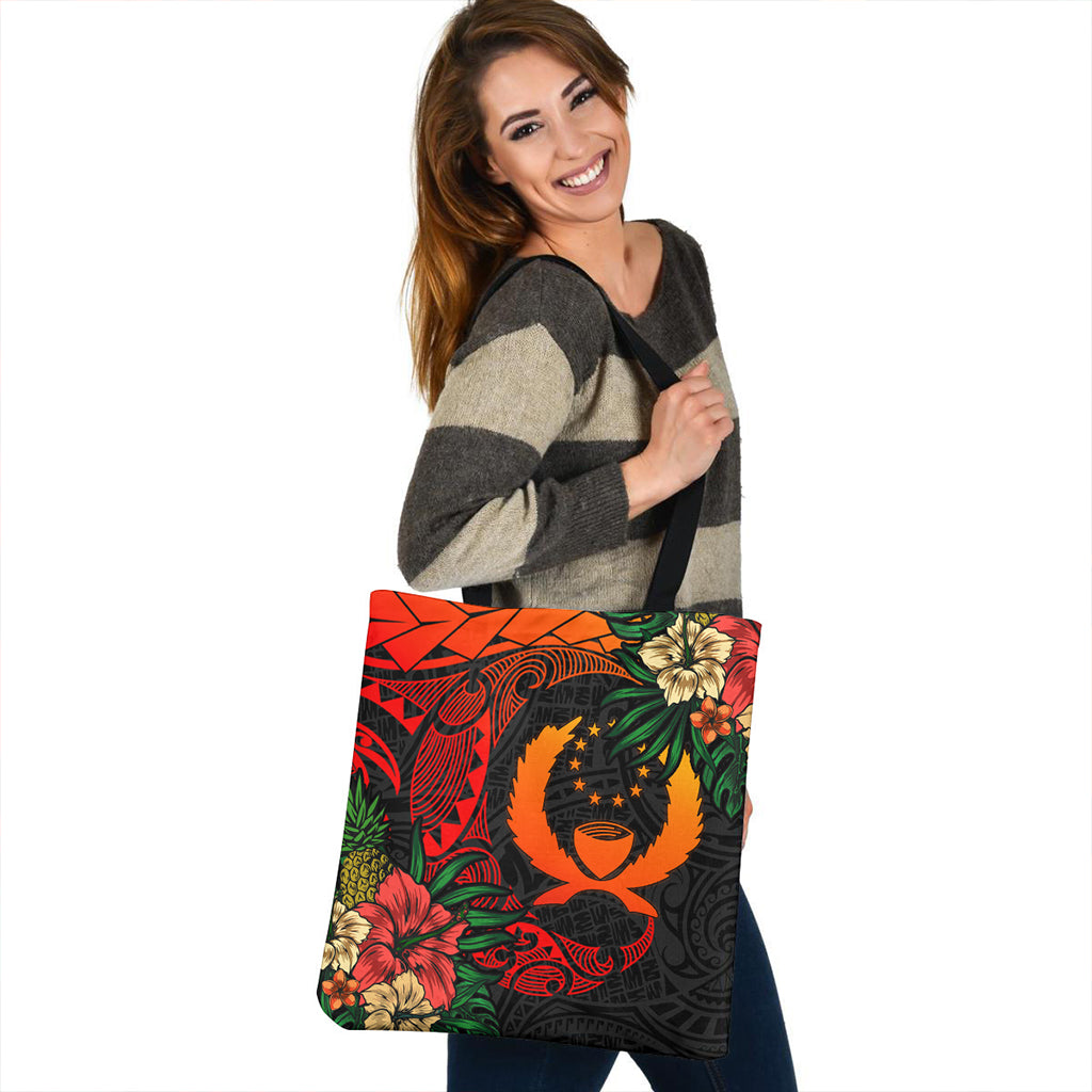 Pohnpei Tote Bag Polynesian Turtle Tropical