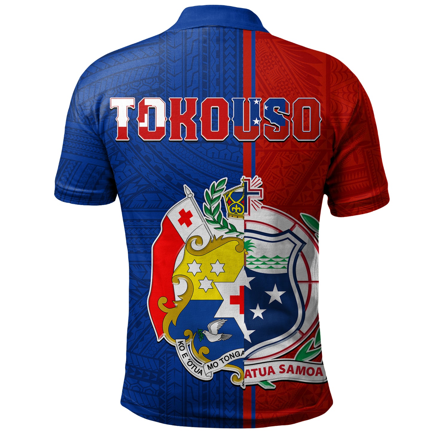 Tokouso Polo Shirt - Custom Tonga And Samoa Together