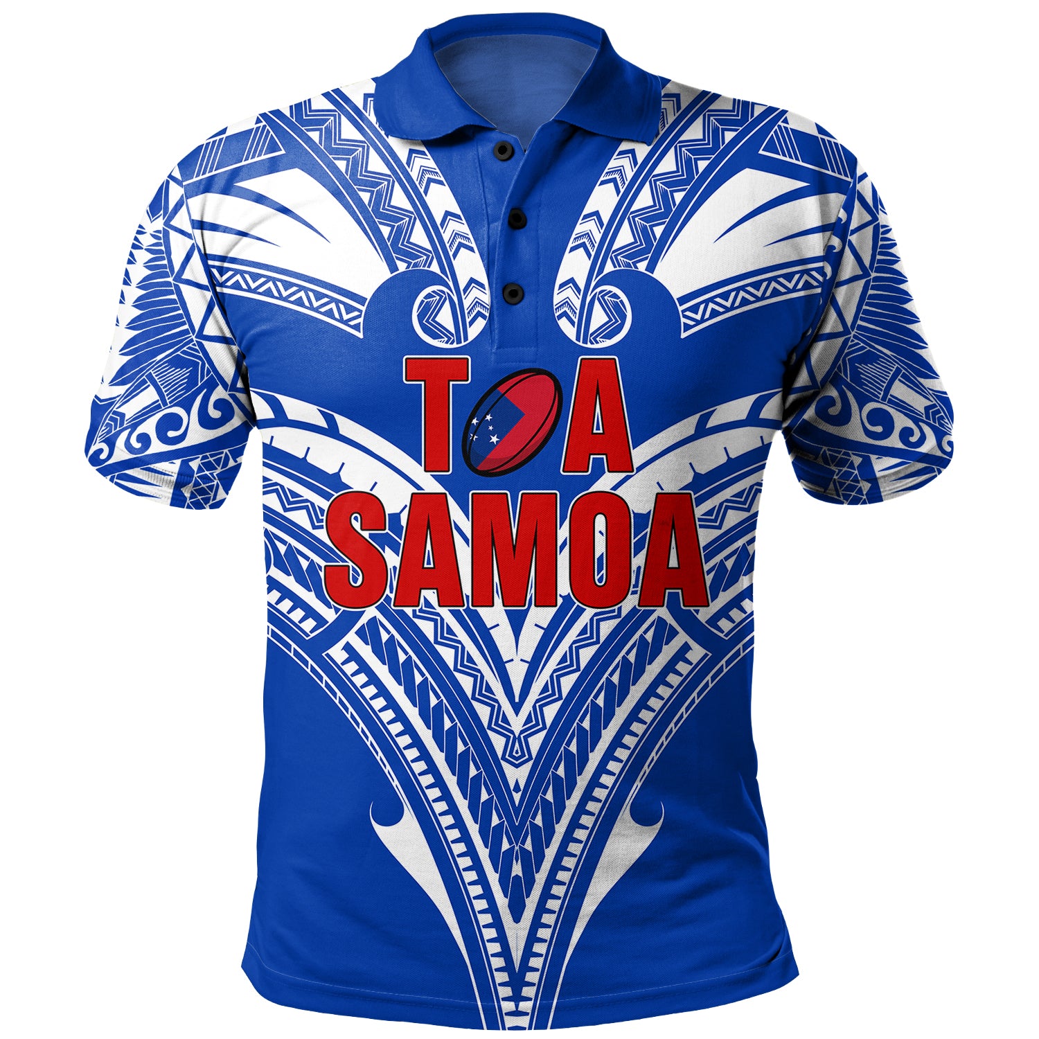 Toa Samoa Polo Shirt Rugby Player Sport Style