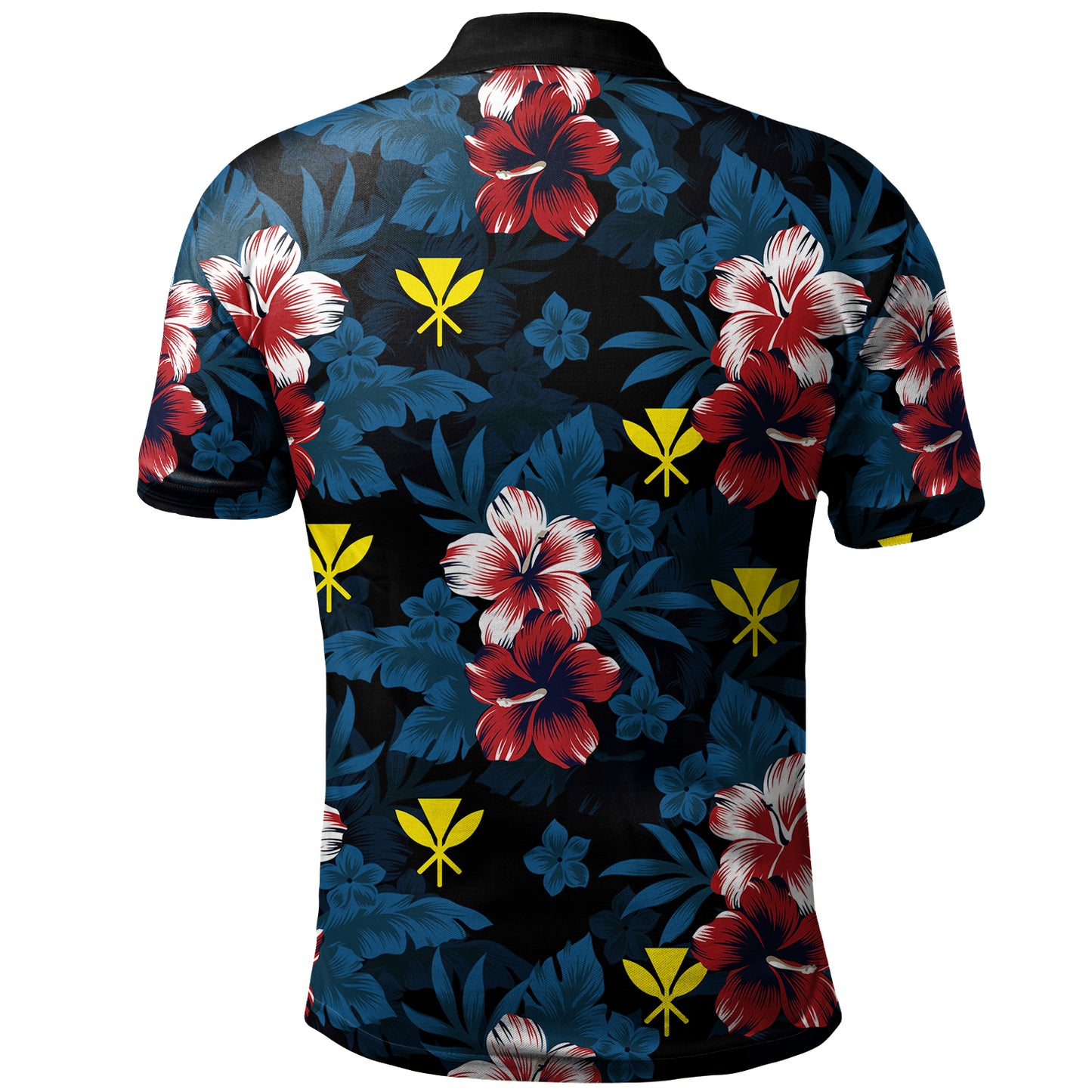 Hawaii Polo Shirt Kanaka Islands Pattern Floral