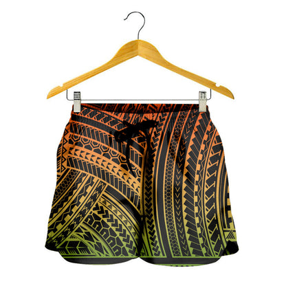 Hawaii Women Shorts Polynesia Pattern Reggae