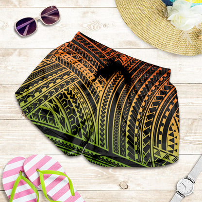 Hawaii Women Shorts Polynesia Pattern Reggae