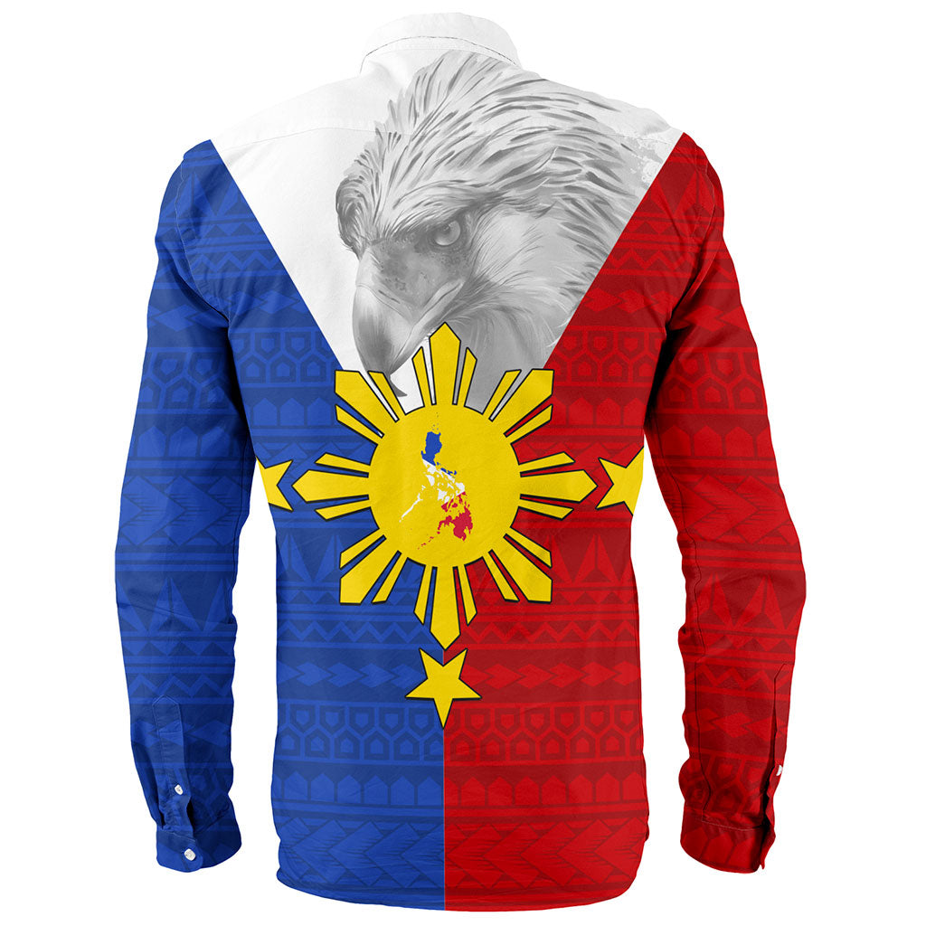 Philippines Filipinos Long Sleeve Shirt Polynesia Tribal Flag Eagles