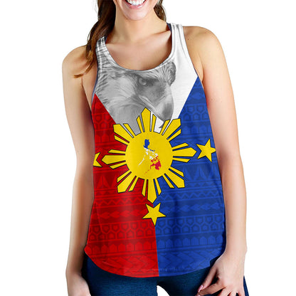 Philippines Filipinos Women Tank Polynesia Tribal Flag Eagles