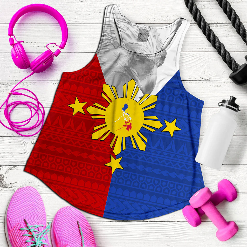 Philippines Filipinos Women Tank Polynesia Tribal Flag Eagles